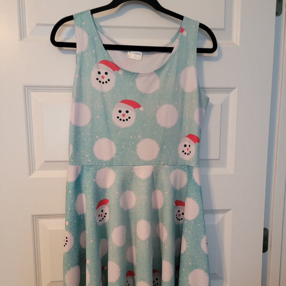 CowCow Snowman Dress